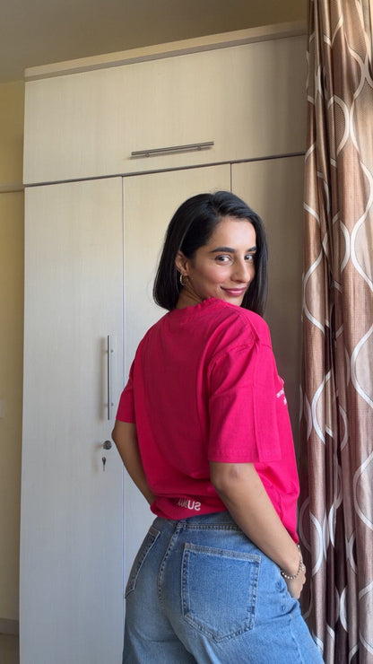 Daily Game Hot Pink Oversized T-shirt