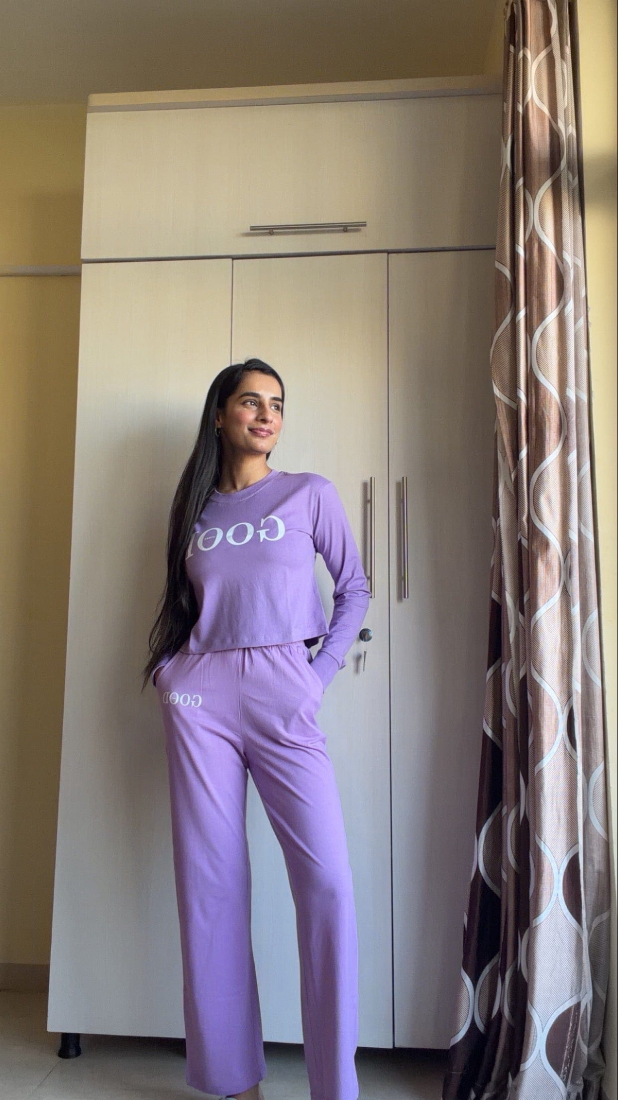 Good Vibes Pajama - Lilac