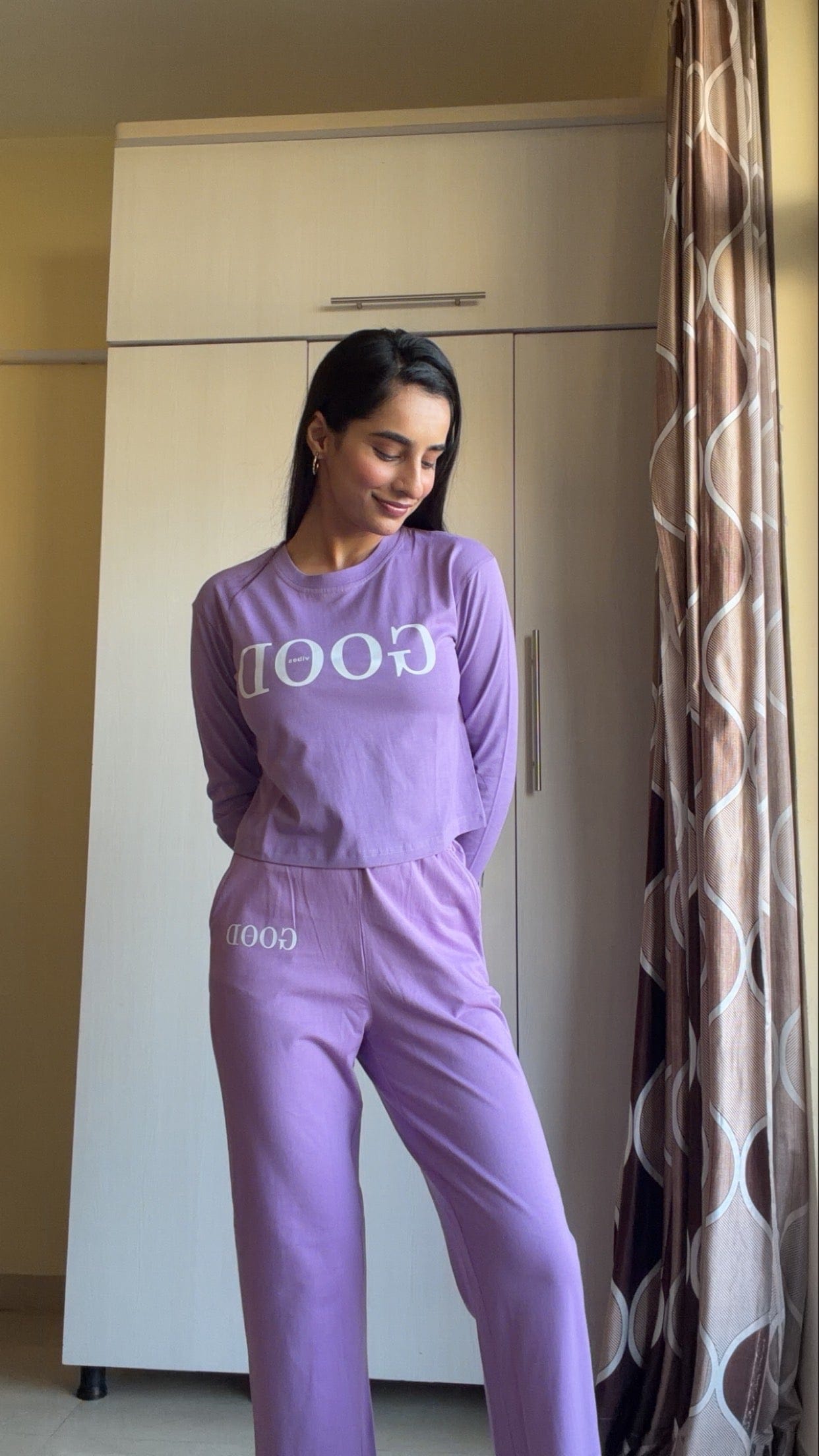 Good Vibes Pajama - Lilac