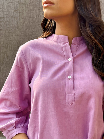 Lilac Short Kurta