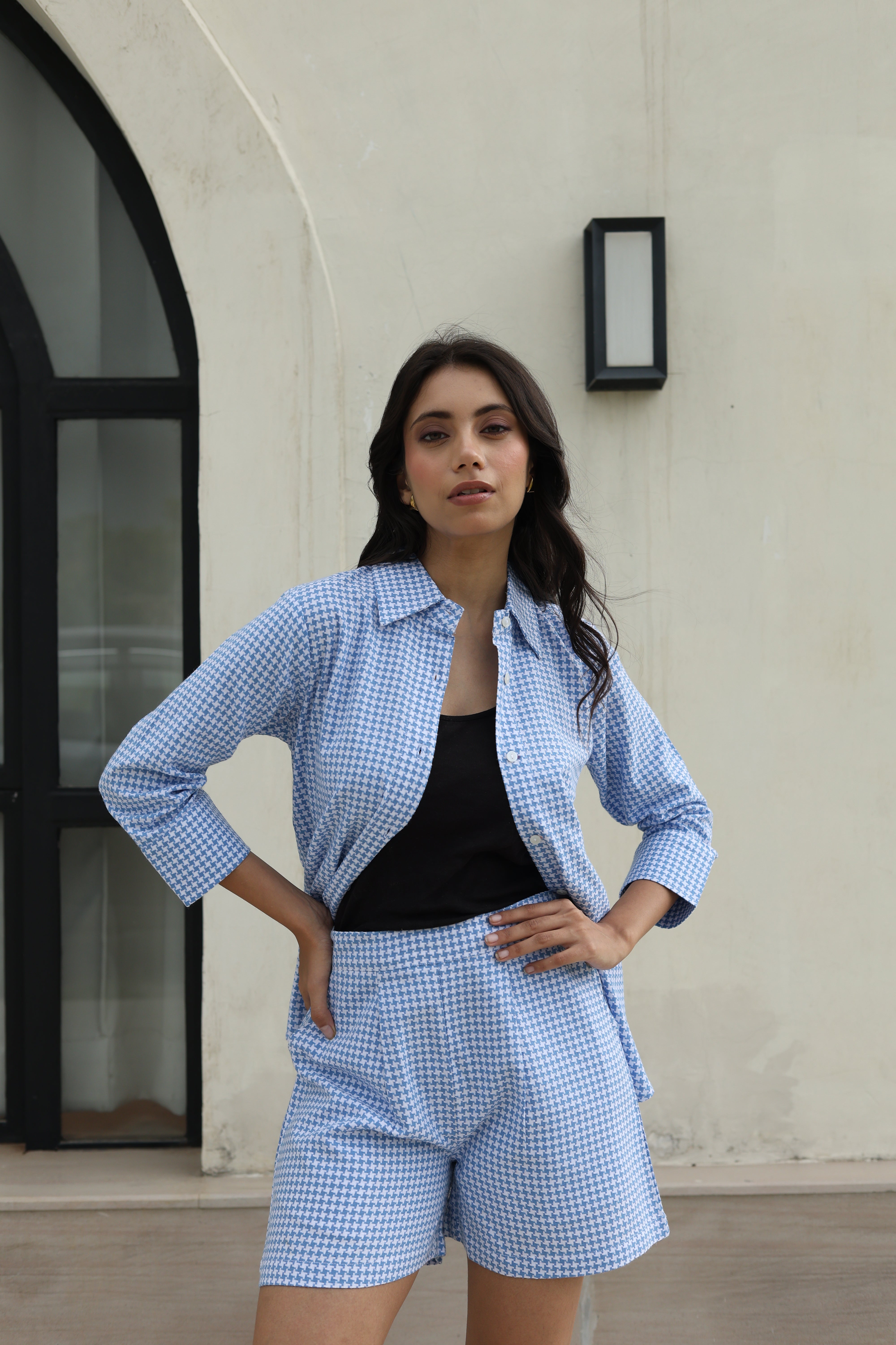 Mykonos Blue Stripes Set