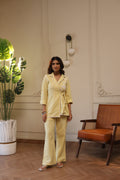 Rhea Embroidered Set - Butter Yellow