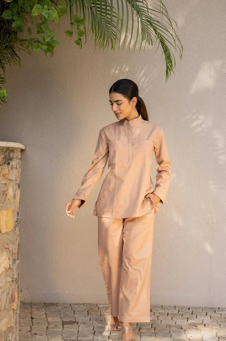 Aurika Co-ord Set - Brown - Sugnaa