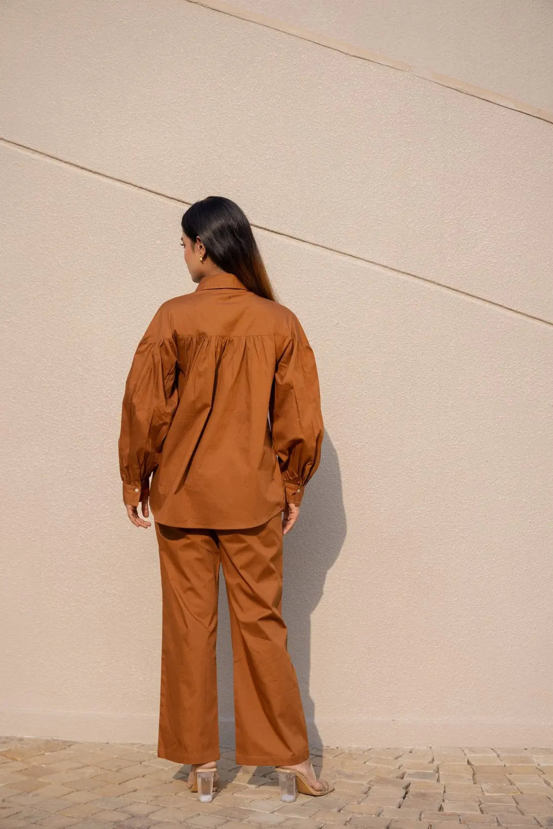 Aravali Co-ord Set - Russet