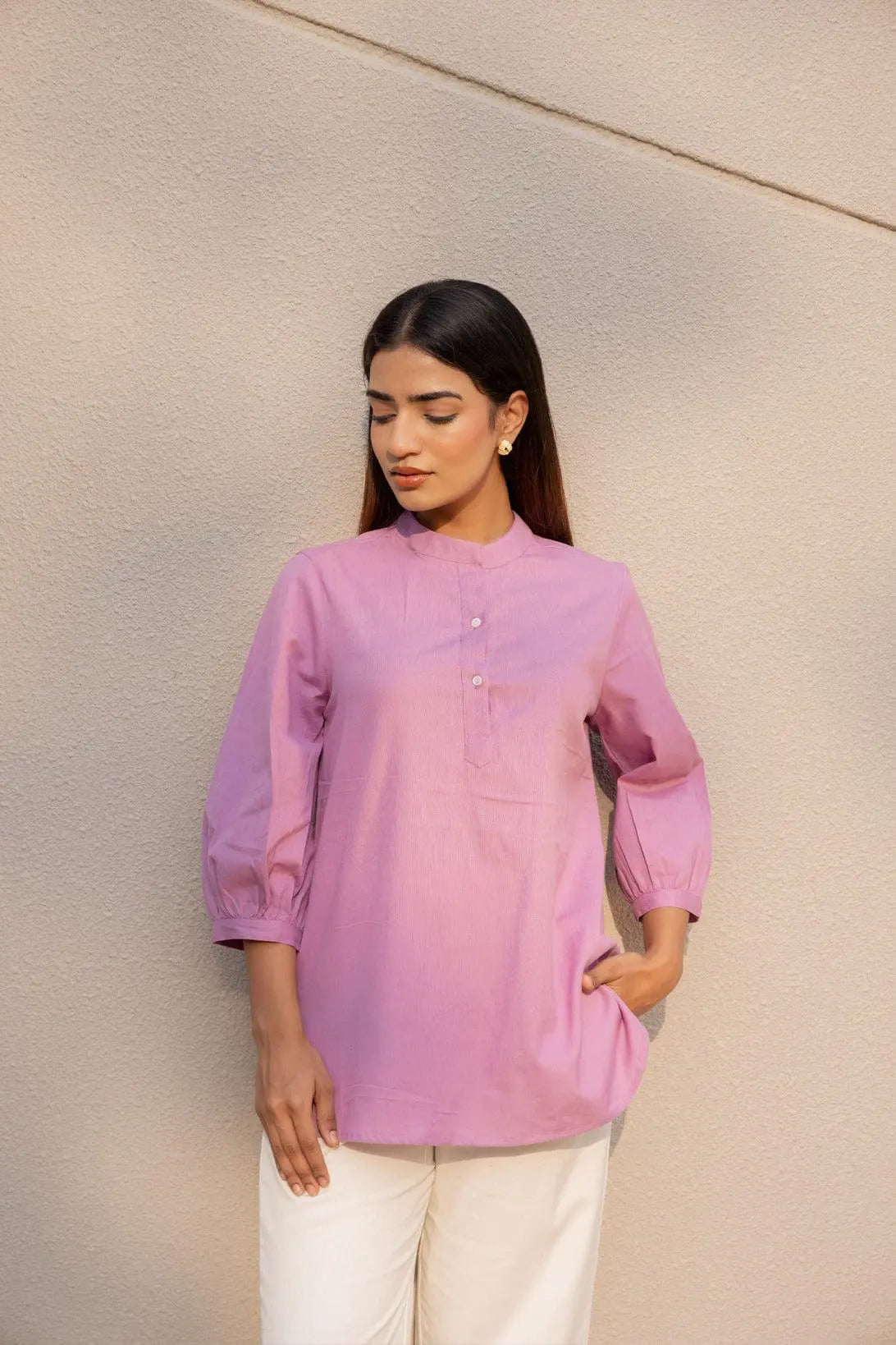 Lilac Short Kurta - Sugnaa