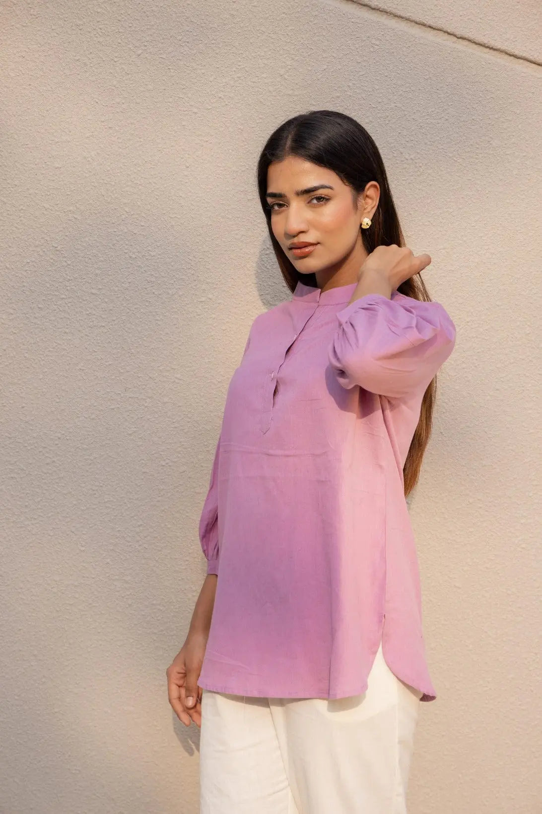 Lilac Short Kurta - Sugnaa