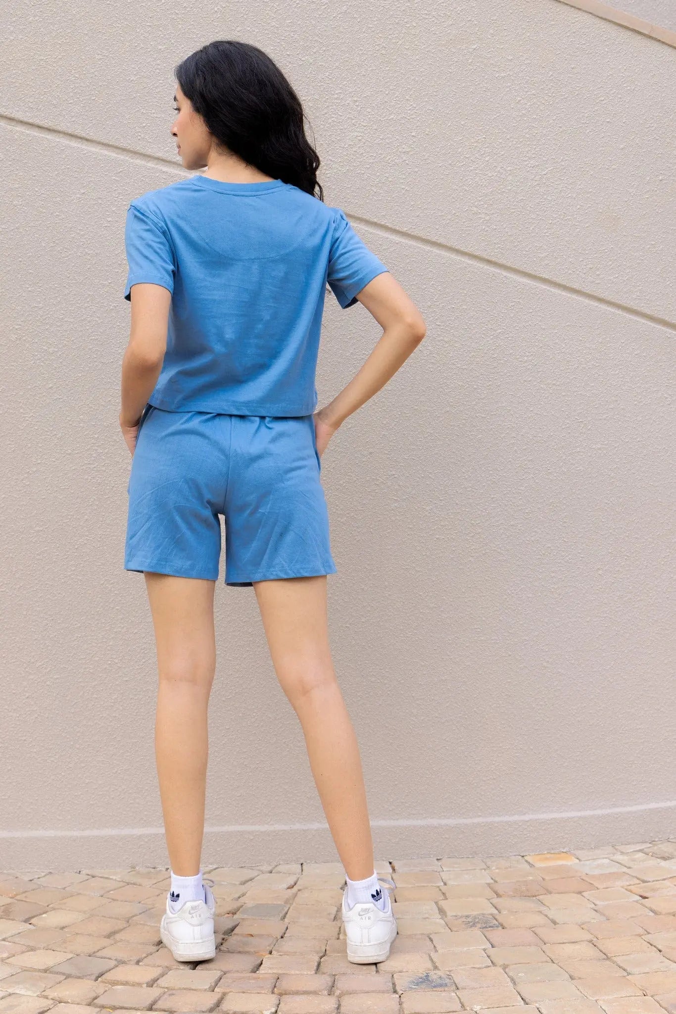 Sky Blue T-shirt & Shorts Set