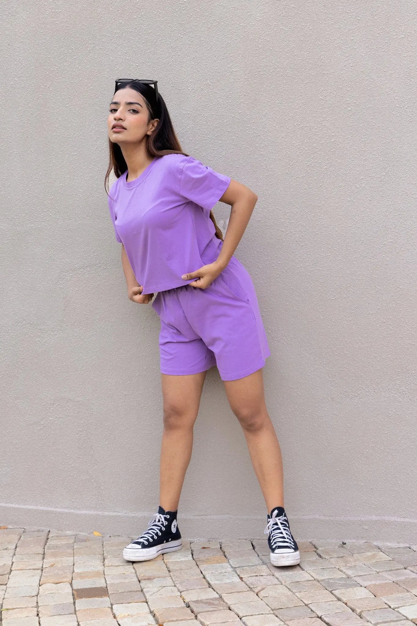 Lavender T-shirt & Shorts Set