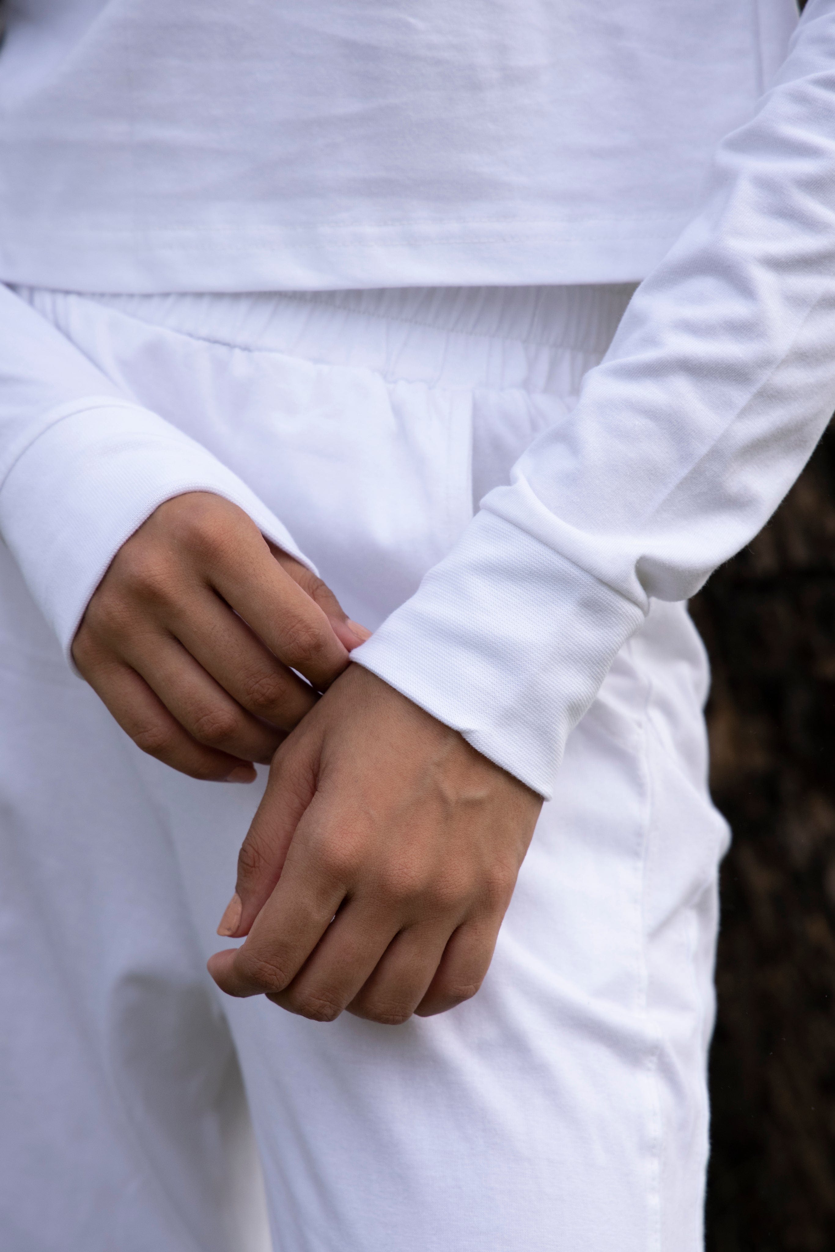 White Full Top & Pants Set