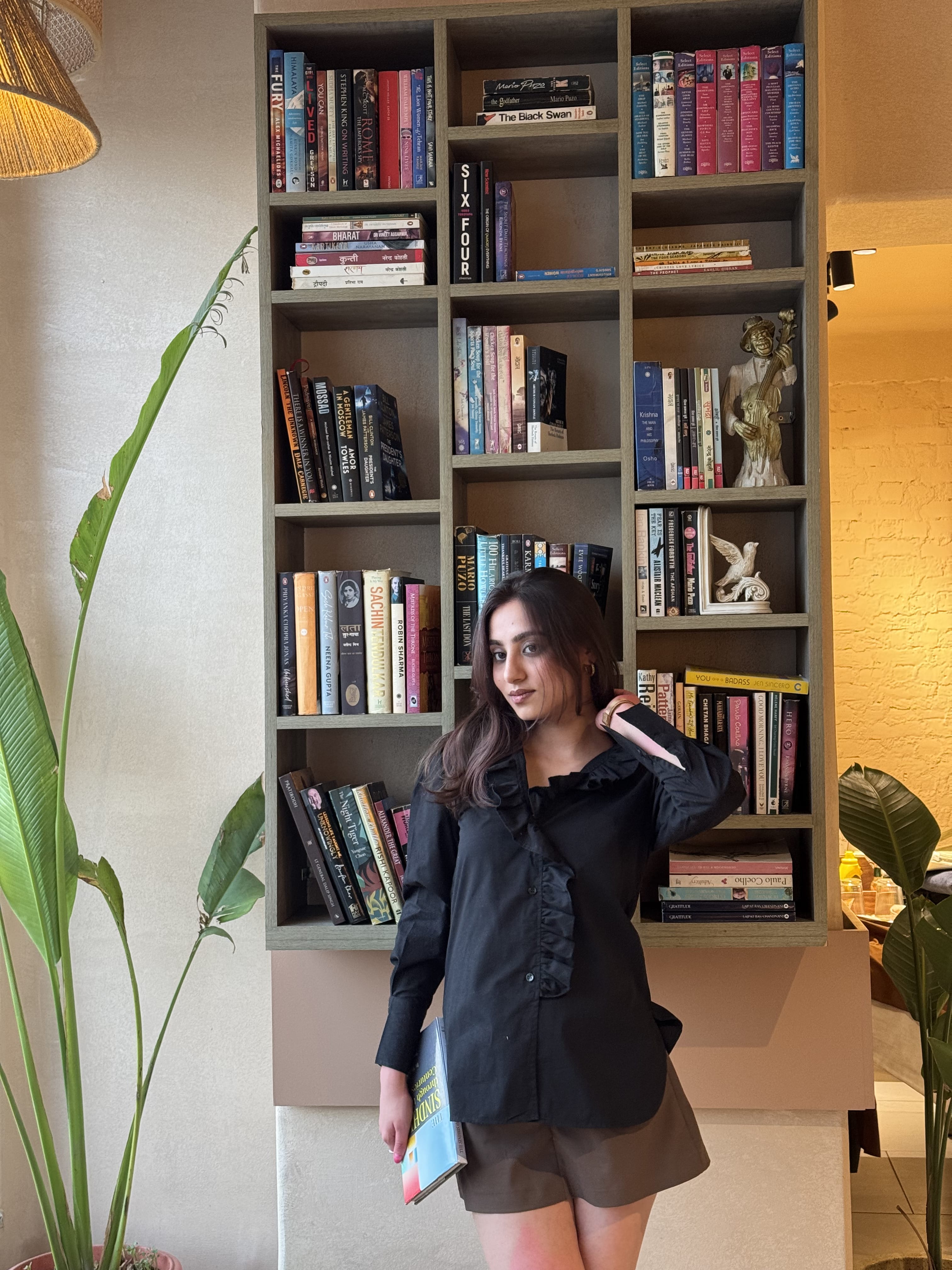 Ruffled Blouse - Obsidian